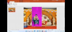 how to change photo background colour on PowerPoint