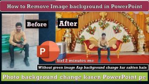 how to change photo background colour on PowerPoint