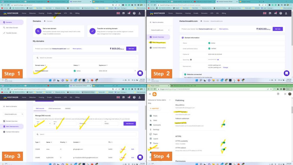 connect custom domain to blog | how to link domain with blog